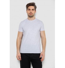 Футболка мужская однотонная базовая, цвет светло-серый, 244R2405