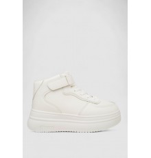 Кросівки жіночі зимові на хутрі, колір білий, 248RAM03