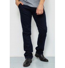 Брюки мужские однотонные, цвет темно-синий, 244RF801