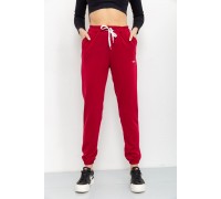 Спорт штаны женские двухнитка, цвет бордовый, 129R1466