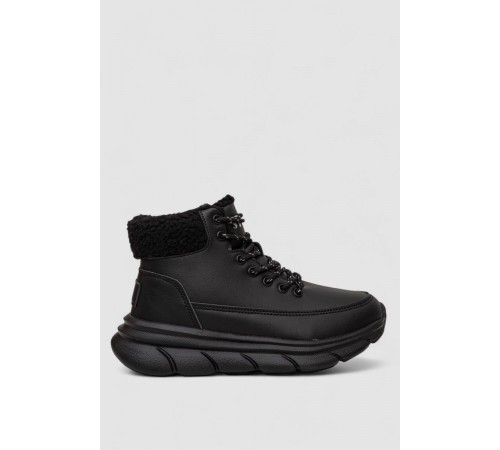 Кросівки жіночі зимові на хутрі, колір чорний, 248RCX657