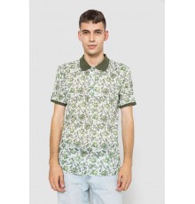 Поло мужское котонновое, цвет молочно-зеленый, 247R304