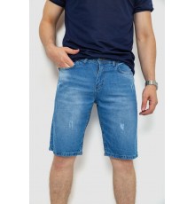 Шорты мужские джинсовые, цвет голубой, 244RB001
