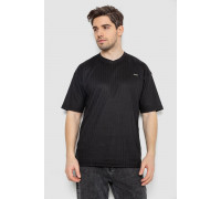 Футболка мужская однотонная, цвет черный, 244R3140