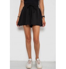 Шорти жіночі однотонні, колір чорний, 102R5256-6