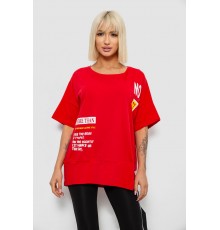 Футболка жіноча з принтом, колір червоний, 244R2131
