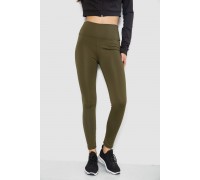 Лосины утепленные, цвет хаки, 243R051-5