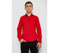 Рубашка мужская с принтом, цвет красный, 214R7034
