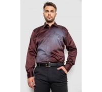 Рубашка мужская с принтом, цвет черно-красный, 214R5829