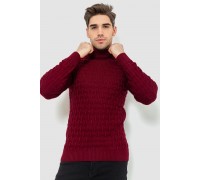 Гольф-свитер мужской, цвет бордовый, 161R619