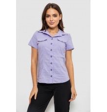 Сорочка жіноча однотонна, колір бузковий, 230R068-1