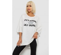 Футболка женская с принтом, цвет молочный, 244R3012-5