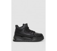 Кроссовки женские на меху, цвет черный, 243R107-5