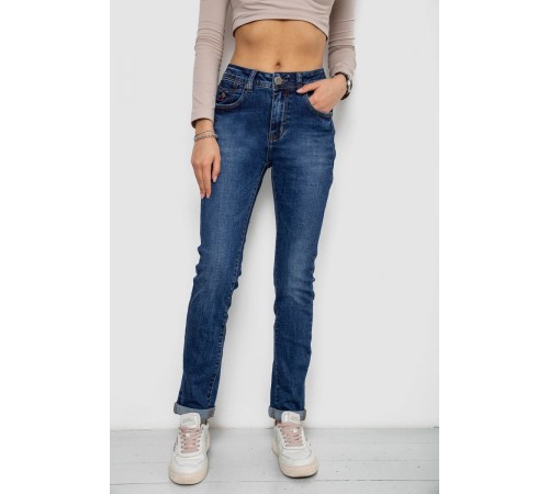 Джинси жіночі стрейч, колір синій, 238R7004