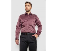 Рубашка мужская в полоску, цвет бордовый, 214R5828