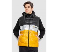 Жилетка мужская демисезонная, цвет черно-желтый, 244R990013