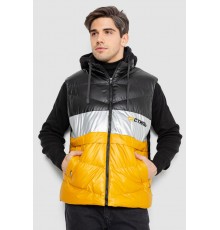 Жилетка мужская демисезонная, цвет черно-желтый, 244R990013