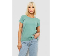 Футболка женская однотонная, цвет оливковый, 244R2806
