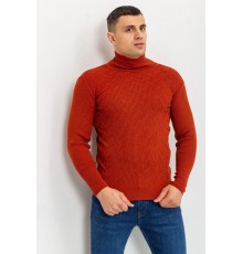 Свитер-гольф мужской, цвет терракотовый, 161R892