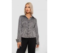 Сорочка класична в смужку, колір чорно-білий, 230R64-3