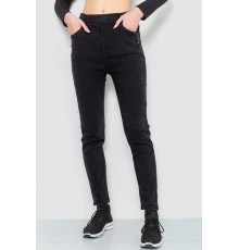 Легінси стрейч, колір чорний, 244R8270