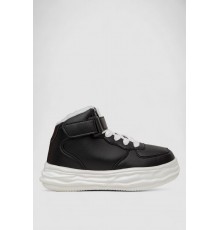 Кросівки жіночі зимові на хутрі, колір чорно-білий, 248RCX686