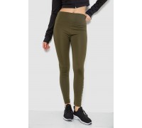 Лосины утепленные, цвет хаки, 243R051-3