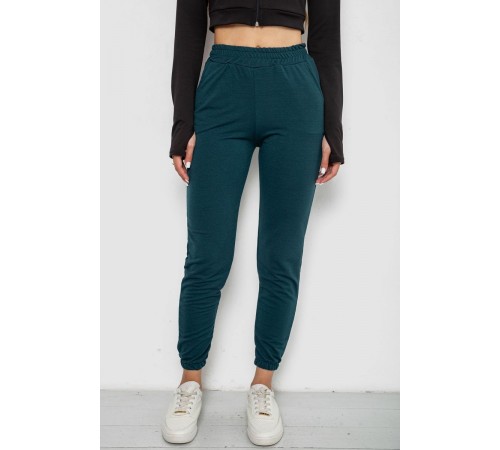 Спортивні штани жіночі, колір зелений, 238R345