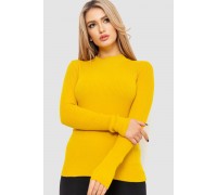 Водолазка жіноча в рубчик, колір гірчичний, 204R9029