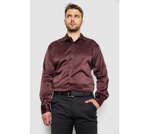 Рубашка мужская в полоску, цвет черный, 214R5828