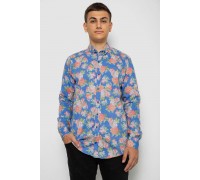 Рубашка мужская с принтом, цвет разноцвет , 214R2025