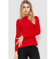 Водолазка жіноча однотонна, колір червоний, 204R019