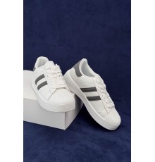 Кросівки жіночі демісезонні, колір біло-сірий, 248RBK10