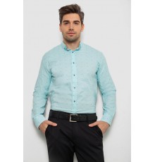 Рубашка мужская с принтом, цвет мятный, 214R7074
