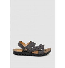 Сандалії для хлопчика підліткові, колір темно-сірий, 243RL9107