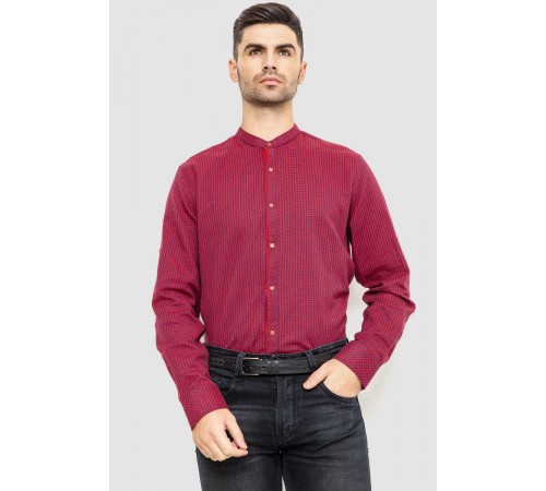 Рубашка мужская в клетку байковая, цвет красно-синий, 214R99-34-022