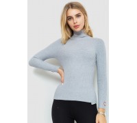 Гольф женский в рубчик, цвет светло-серый, 204R051