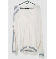 Кофта мужская на пуговицах, цвет молочный, 244R6180