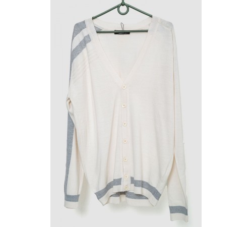 Кофта мужская на пуговицах, цвет молочный, 244R6180