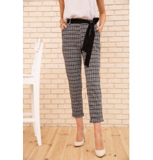 Женские укороченные брюки, в клетку, цвет Серый, 172R9313-2 Женские укороченные брюки, в клетку, цвет Серый, 172R9313-2