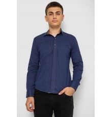 Рубашка мужская с принтом, цвет синий, 214R7031