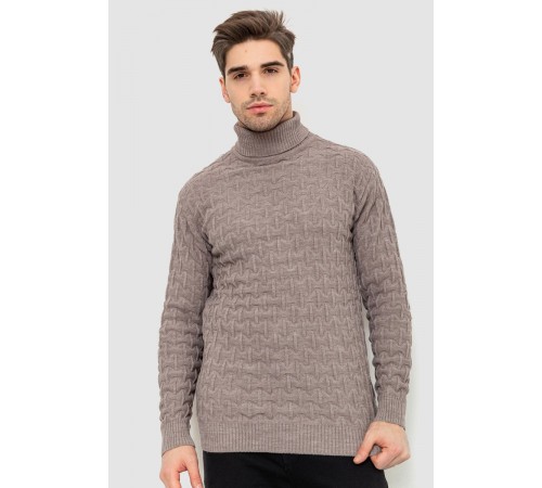 Гольф-свитер мужской, цвет мокко, 161R619