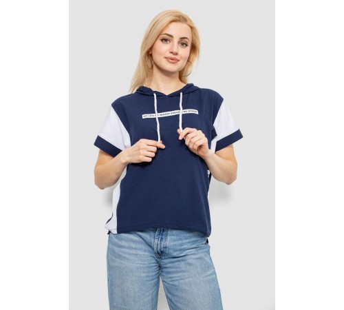 Футболка жіноча з принтом, колір синій, 244R2311-5