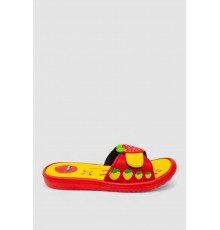 Шльопанці дитячі для дівчаток 243R6009b-17, колір Червоно-жовтий Шльопанці дитячі для дівчаток 243R6009b-17, колір Червоно-жовтий
