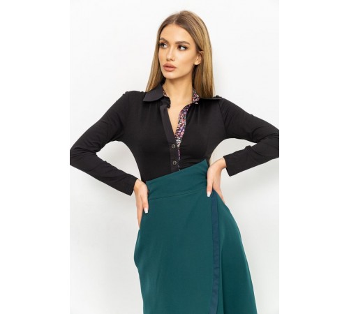 Сорочка жіноча ошатна, колір чорний, 167R744