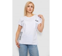 Футболка женская с принтом, цвет белый, 244R2318-5