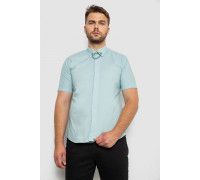 Рубашка мужская однотонная, цвет мятный, 214R6917