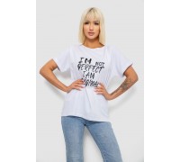 Футболка жіноча з принтом, колір білий, 244R2349-5