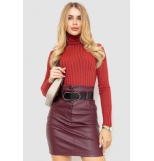 Гольф жіночий однотонний, колір темно-кораловий, 204R043