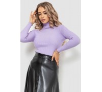 Гольф жіночий в рубчик, колір бузковий, 204R047